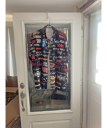 Men’s 2XL Black Hawaiian Shirt With Classic Rock Band Logo Pattern   - $15.79