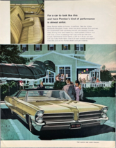 1965 Pontiac Bonneville Brougham Vintage Print Ad Performance is Almost Sinful - £11.53 GBP