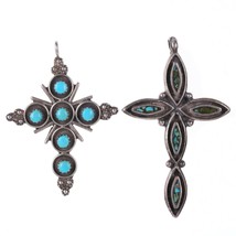 Dishta Zuni and other Native American Sterling silver cross - $193.05