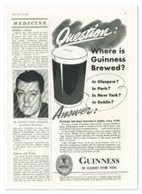 Print Ad Guinness Beer Brewed in Dublin Vintage 1938 3/4-Page Advertisement - £7.62 GBP