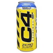 C4 Original On the Go Carbonated Explosive Energy Drink Frozen Bombsicle 4 Pack - £15.80 GBP
