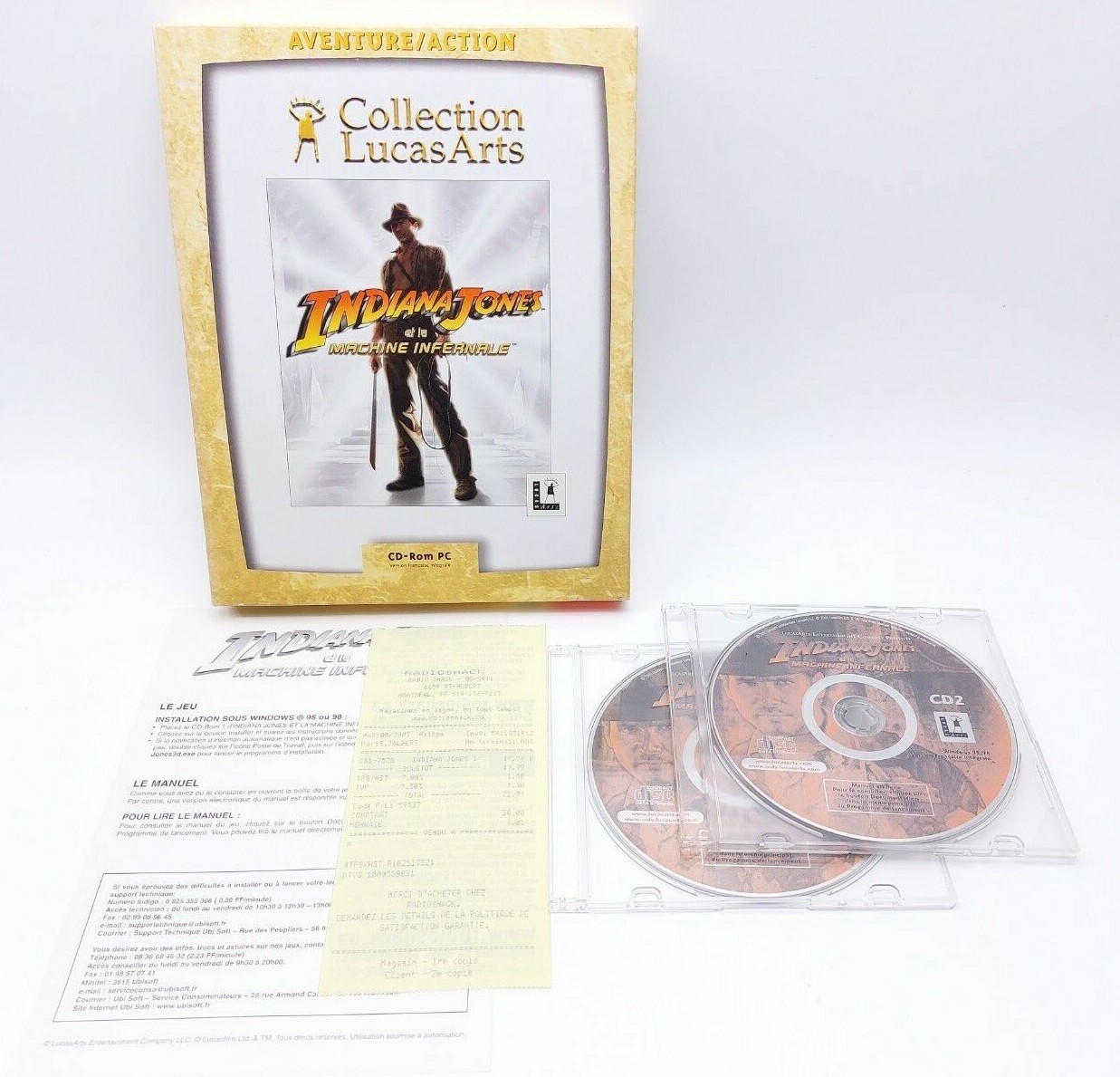 Collection LucasArts Indiana Jones et la Machine Infernale PC Box *Franc... - $10.77