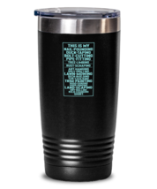 20 oz Tumbler Stainless Steel Insulated Funny This Is My Nail Pounding Duck  - £15.94 GBP