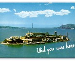 Wish You Were Here Alcatraz San Francisco California CA UNP Chrome Postc... - $2.92