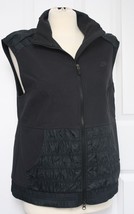 Nike Fit L Therma Sportswear Black Full Zip Composite Vest 266025 - $25.64