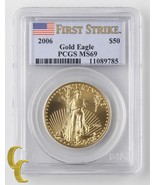 2006 1 oz Gold American Eagle $50 Graded by PCGS as MS-69 First Strike - $10,166.01 CAD