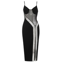 2023 New Spaghetti Strap ages Dress Women   Sleeveless Clothing Club Party Bodyc - £102.50 GBP