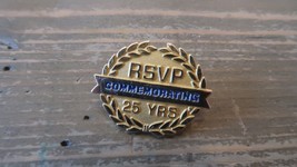 RSVP Commemorating 25 Years Lapel Pin 2.5cm - £7.88 GBP
