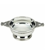 Scottish Silver Plated Quaich Toasting Bowl with Celtic Knotwork Handles... - $41.68