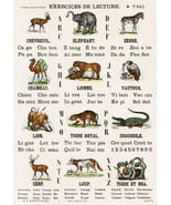 13228.Decor Poster.Home wall.Room vintage art design.French reading exer... - $23.47 CAD+
