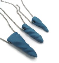 1Pc Everyday Choker Necklace For Women, Short Trendy Necklace Matte Blue Jewelry - £31.64 GBP+