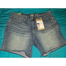 Levi&#39;s Jeans Shorts Women&#39;s 16 Blue Denim Cut-Off 5-Pockets Casual Wear (ABB11) - £23.34 GBP