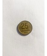 1993  Argentina 25 Centavos Republica Argentina National Building Design - $3.93 CAD