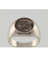 Homme Aztèque Soleil Calendrier Argent Sterling Taille Bague 11.75 - €88,86 EUR