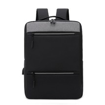 Color matching Waterproof 17 Inch Laptop Backpack Men USB Charging Travel Backpa - £26.44 GBP