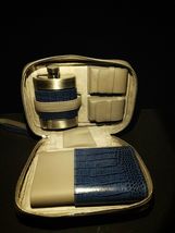 Brizard  Indigo Croco Pattern and Gray Leather with cutter & lighter ( Empty ) image 7
