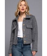 Long Slv Teddy Fleece Short Jacket - $62.43 CAD