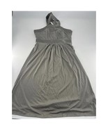 Banana Republic 100% Silk Dress Womens Size 4 Gray Sleeveless Midi Stretchy - $99.00
