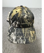 Vintage Mossy Oak Hat Cap Snap Back Camo y2k Grunge Hunting Outdoors Fis... - $19.79