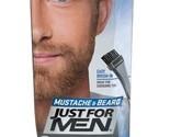 Just For Men Easy Brush In Mustache &amp; Beard Color Light Brown M-25 Three... - £31.98 GBP