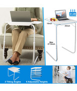 Portable Foldable TV Sofa Table Dinner Bed Adjustable Tray Laptop Side T... - £45.29 GBP
