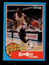 1990-91 Fleer Rookie Sensations #3 Glen Rice Nmmt Heat *SBA12868 - £3.10 GBP