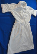 USGI MILITARY ISSUE HOSPITAL WHITE NURSE MEDICAL SHORT SLEEVE DRESS SCRU... - $24.06