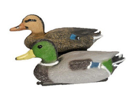 Floating Mallard Duck Decoy Pair, Life Sized Plastic Construction Pond D... - £25.22 GBP