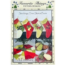 A Fruitful Christmas Stockings Tree Skirt Pears PATTERN 056 by Favorite Things - $8.99
