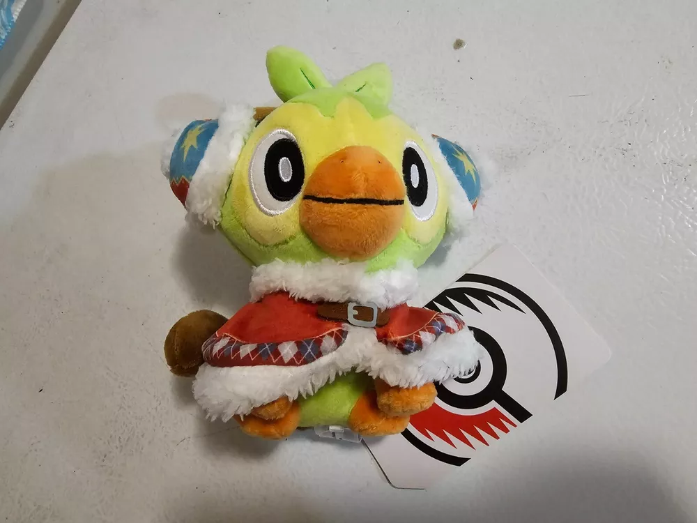 2020 Pokemon Center Store Exclusive Grookey Winter Carnival Plush  - £31.65 GBP