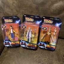 NECA Back To The Future Marty Doc Biff 6&quot; Action Figure Toony Classics Set of 3 - £30.95 GBP