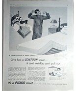 1950 PACIFIC SHEET - Is your husband a sheet fighter? Vintage Print Ad-C... - $12.54