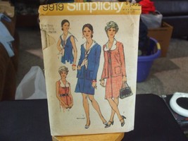 Simplicity 9919 Misses Dresses in 2 Lengths &amp; Cardigan Pattern - Size 8MP - £12.72 GBP