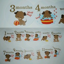 Puppy Monthly baby stickers - $7.99