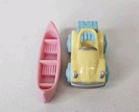  Polly Pocket Yellow Car and Pink Canoe Dream world Replacement Pieces  - $19.75