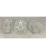 Set Of 3 Decorative Glass Butter Candy Serving Dishes - $33.71 CAD