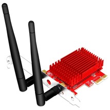 Wireless-Ac Dual Band 1200Mbps Pcie Wifi Card With Wifi Stereo Adapter F... - £31.37 GBP