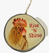 Kurt Adler Rise and Shine Rooster Chicken Decoupage Christmas Ornament   - £10.98 GBP