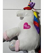 Justice Jojo Siwa 18&quot; Unicorn Plush Large Jumbo  White Rainbow Horn  - $187.40 MXN