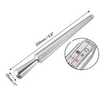 Ring Size Mandrel, US Sizes 1-15, EU, mm and International Sizes Aluminu... - $6.99