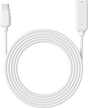 Solar Panel Extension Cable White 4.5 Meters C Port Only for 6W Solar Panel - £19.18 GBP