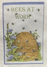 Bumble Bee Hive House Flag Spring Summer Decor Farmhouse Rustic Cottage ... - $13.85