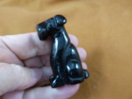 Y-DOG-AI-717 little Black onyx FOX WIRE AIREDALE Terrier dog GEMSTONE fi... - £18.24 GBP