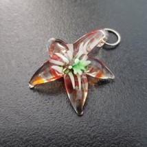 Vintage Pendant Glass Flower (No Chain Included) - £10.26 GBP