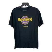 Hard Rock Hotel Womens Shirt Size Medium Cancun Black Tee Short Sleeve Tourist - £14.52 GBP