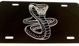 NEW King Cobra Snake Diamond Etched Engraved License Plate Car Tag Gift - £18.07 GBP