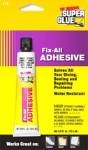 FIX ALL fLeXibLe ADHESIVE Clear Contact Cement rubber shoe vinyl leather... - $18.75