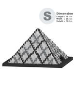 Pyramide De Louvre Sculptures (JEKCA Lego Brick) DIY Kit - $1,693.26 MXN