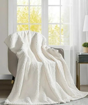 Better Homes &amp; Gardens Polyester Faux Fur Reverse to Mink Throw White 50 x 60 - £30.68 GBP