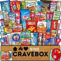 Snack Box 50 Count Easter Day Gift Variety Pack Care Package Basket Adult Kid Gu - £44.09 GBP